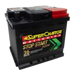 MF44HSS Stop-Start AGM Maintenance-Free Battery for Vehicles.