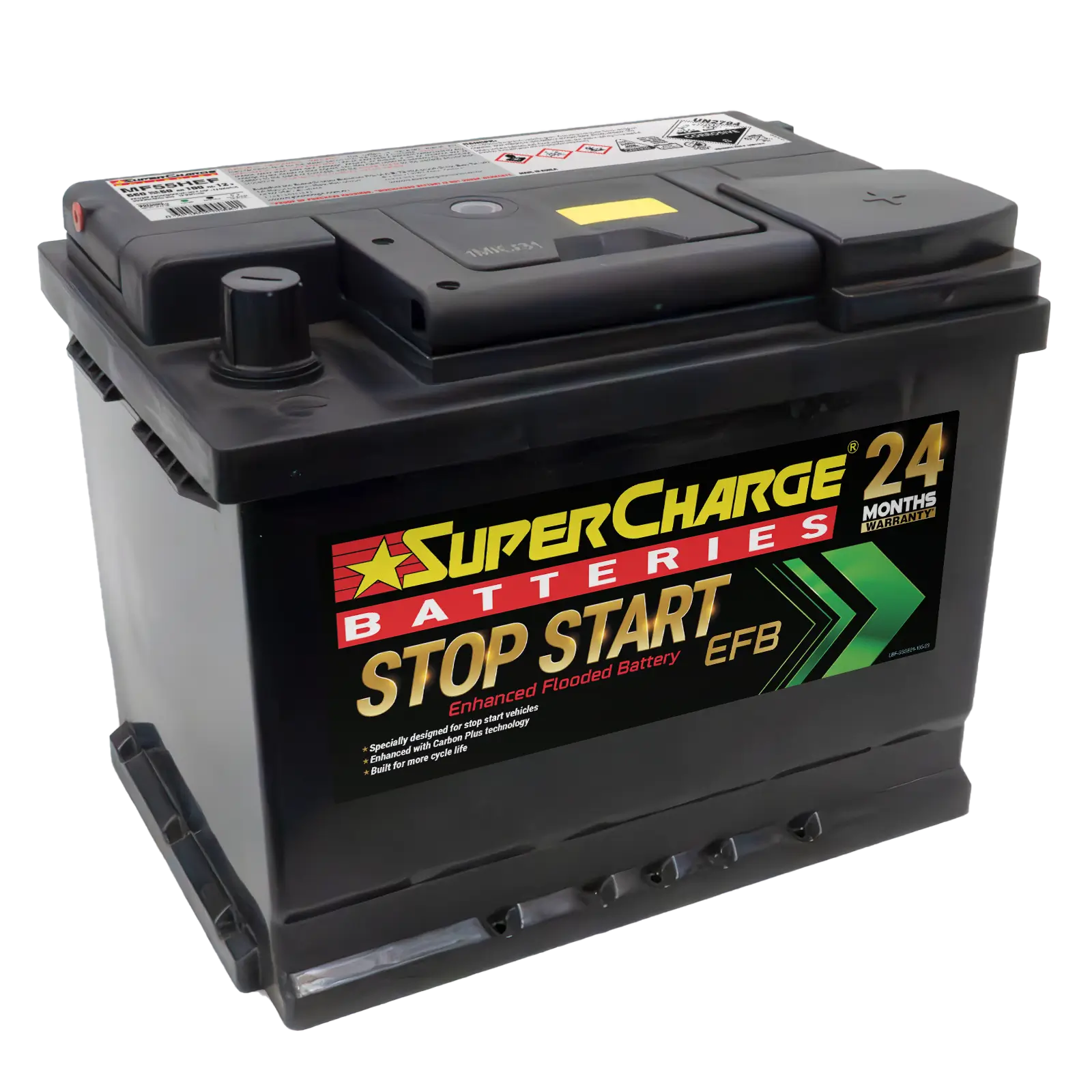 MF55HEF High-Performance Stop-Start EFB Battery for Vehicles