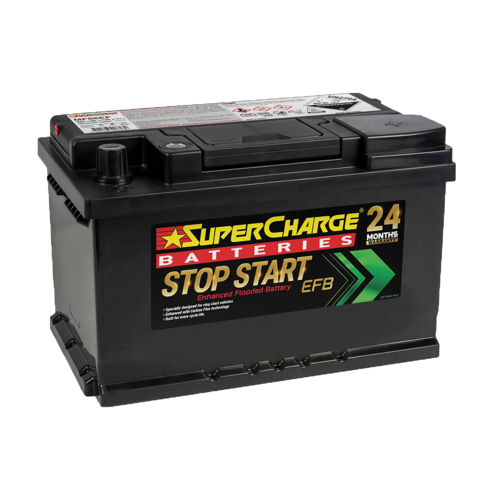 MF66EF High-Performance Stop-Start EFB Battery for Vehicles