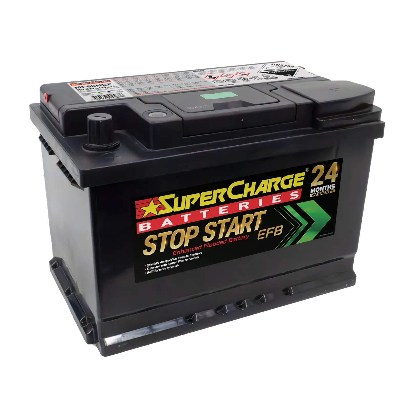 MF66HEF High-Performance Stop-Start EFB Battery for Vehicles